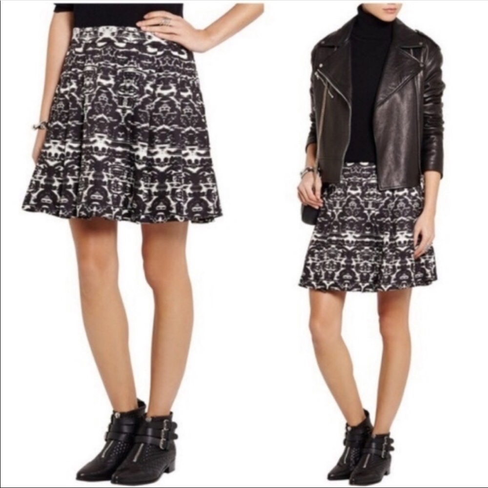 J. Crew Blurred Ikat Printed Skirt